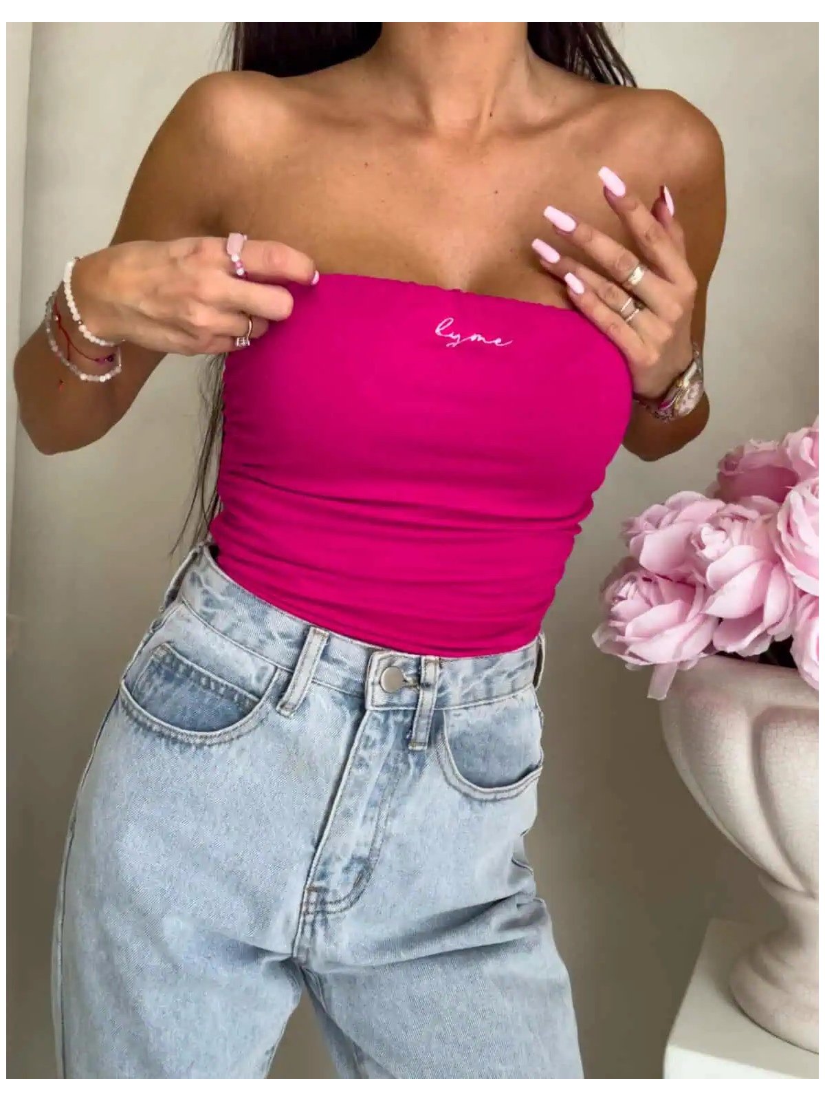 Top z wiskozy MAVEN, fuksja