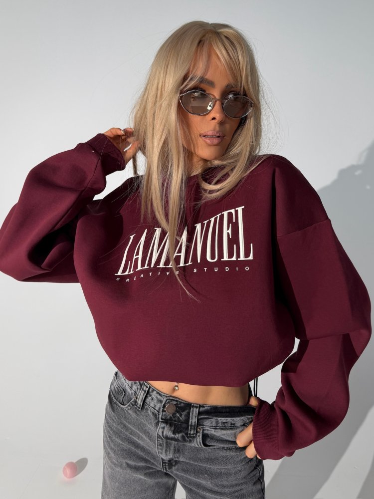 Bluza CREATIVE, bordo