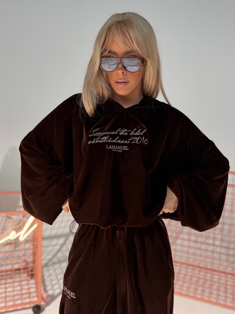 Bluza NUIT, czekoladowa