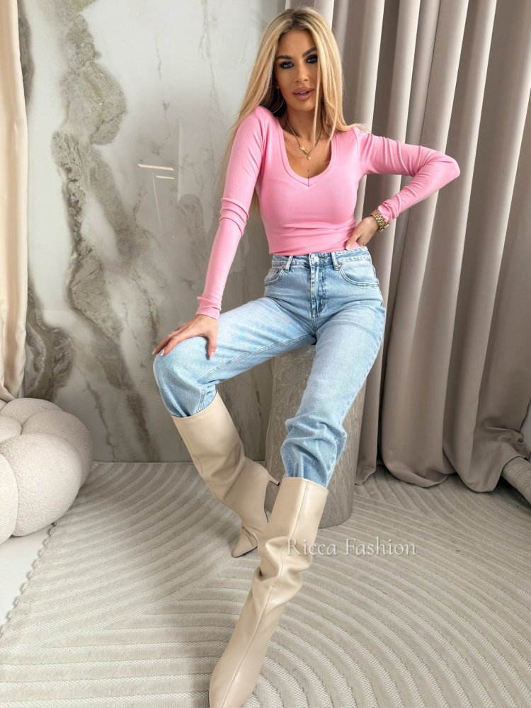 Bluzka z wiskozy MORELIA, sweet pink