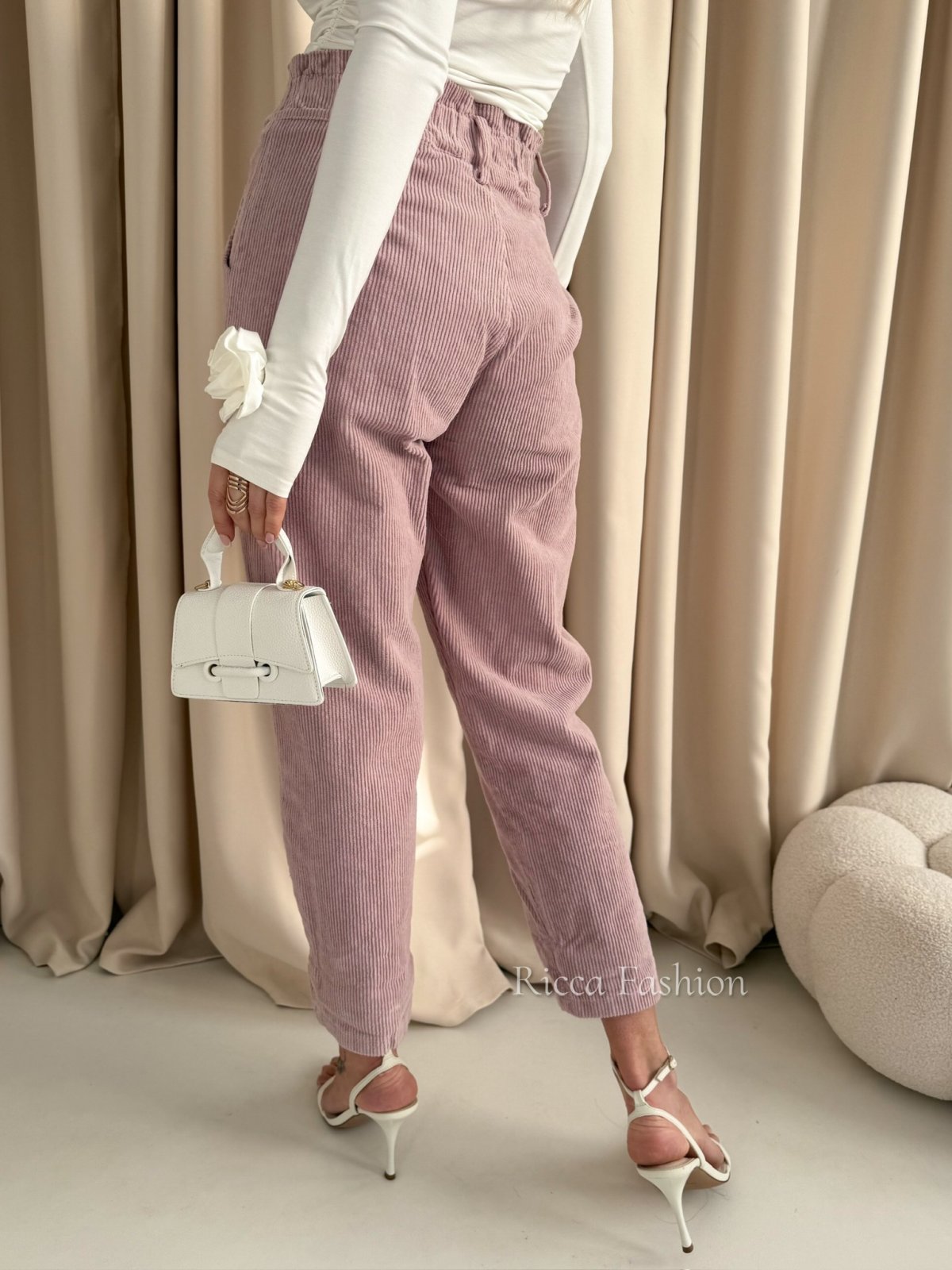 Spodnie sztruksowe VINCI, powder