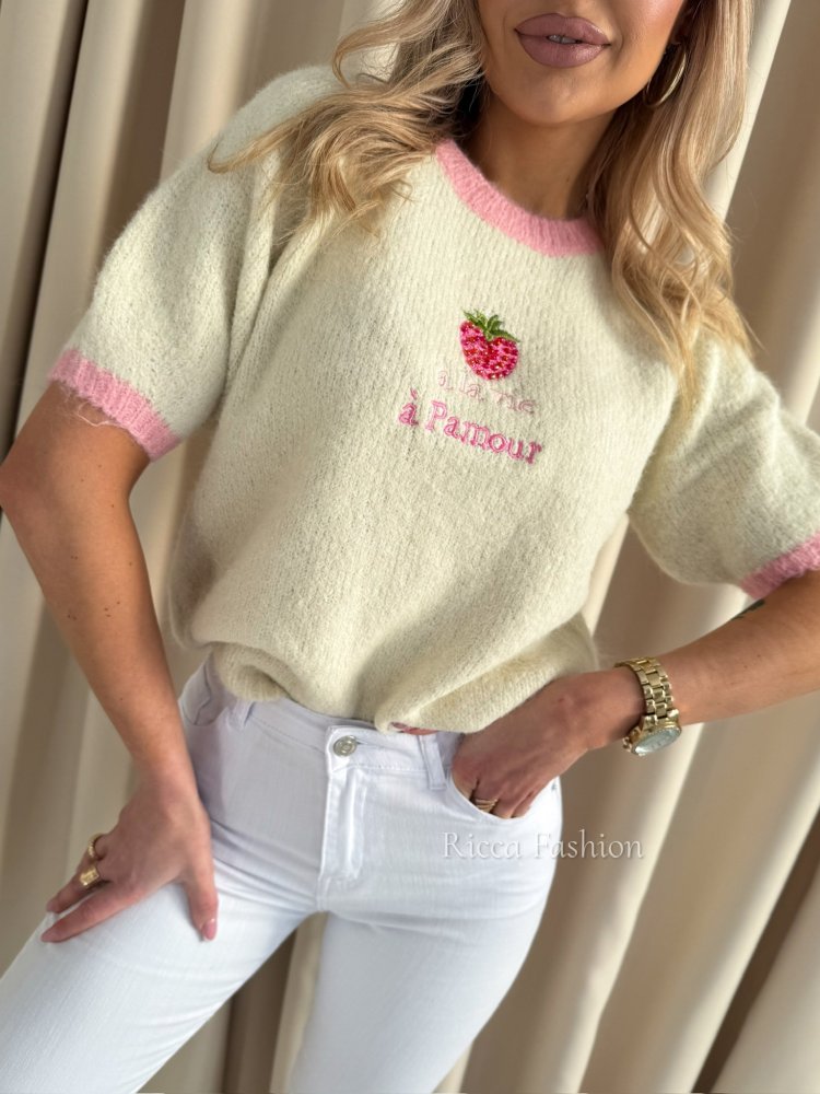 Sweter z wiskozą CHERRY, beige