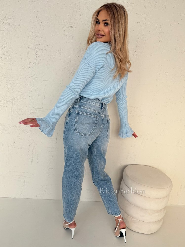 Spodnie mom fit ALWAYS, blue