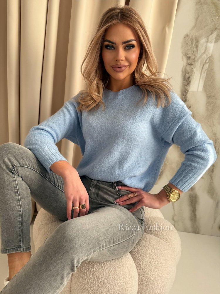 Sweter z baby alpaką...