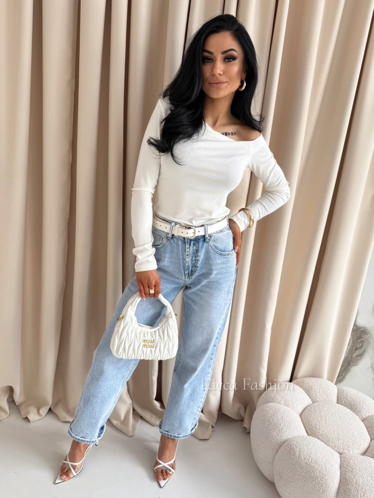 Bluzka z wiskozy NEVE, ecru