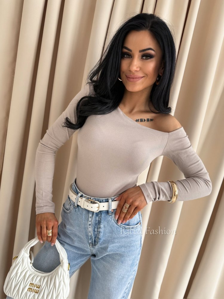 Bluzka z wiskozy NEVE, beige