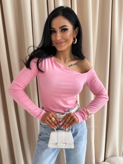 Bluzka z wiskozy NEVE, sweet pink