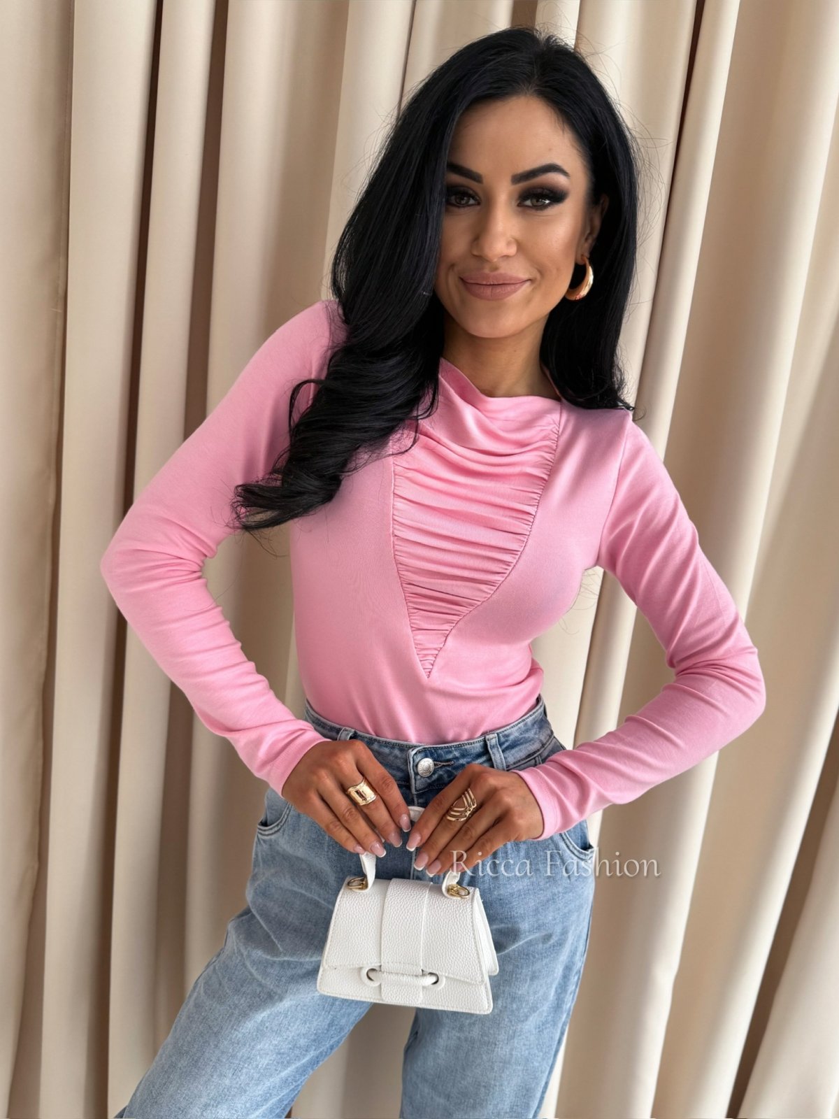 Bluzka/półgolf FILIPPO, sweet pink