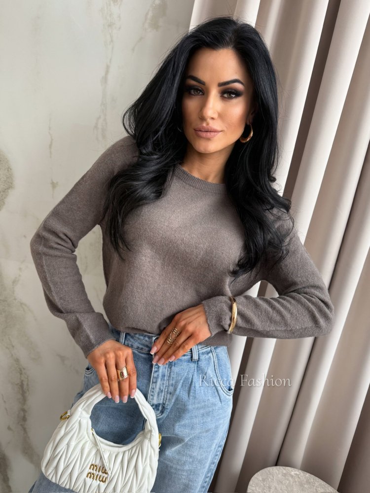 Sweter z baby alpaką...