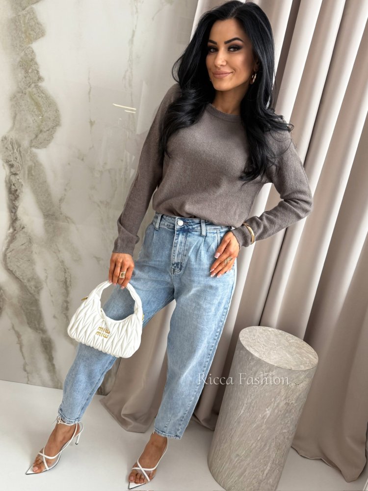 Sweter z baby alpaką...