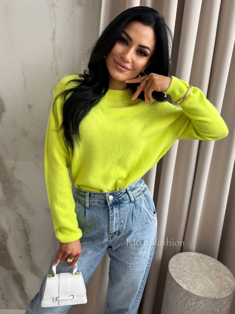 Sweter z baby alpaką...