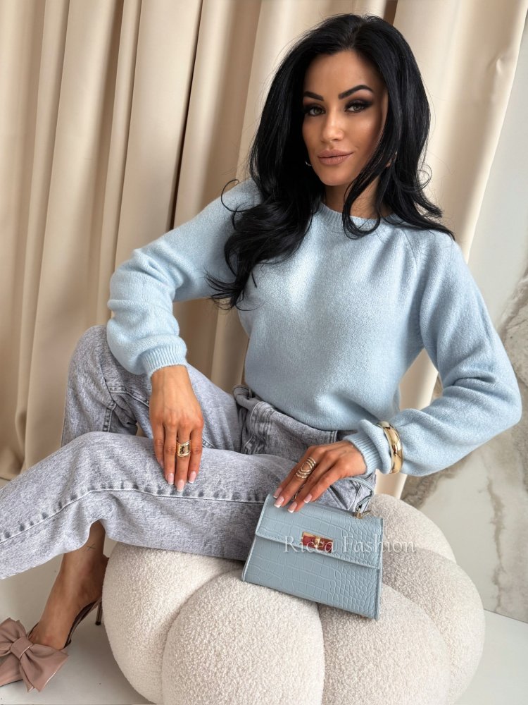 Sweter WISPER, baby blue