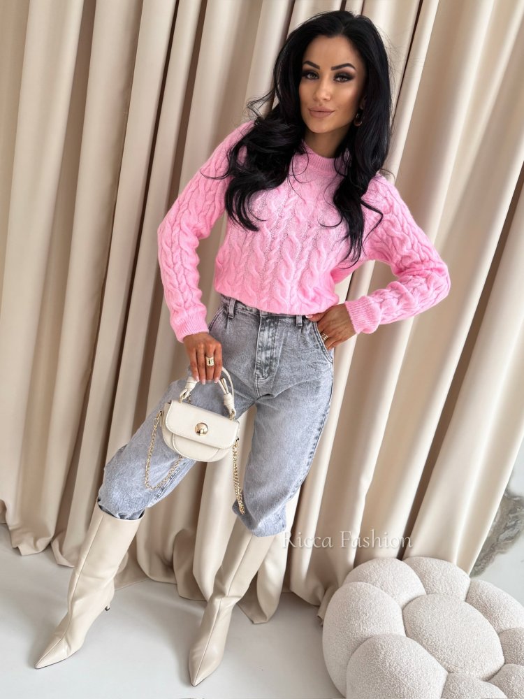 Sweter BELLY, sweet pink