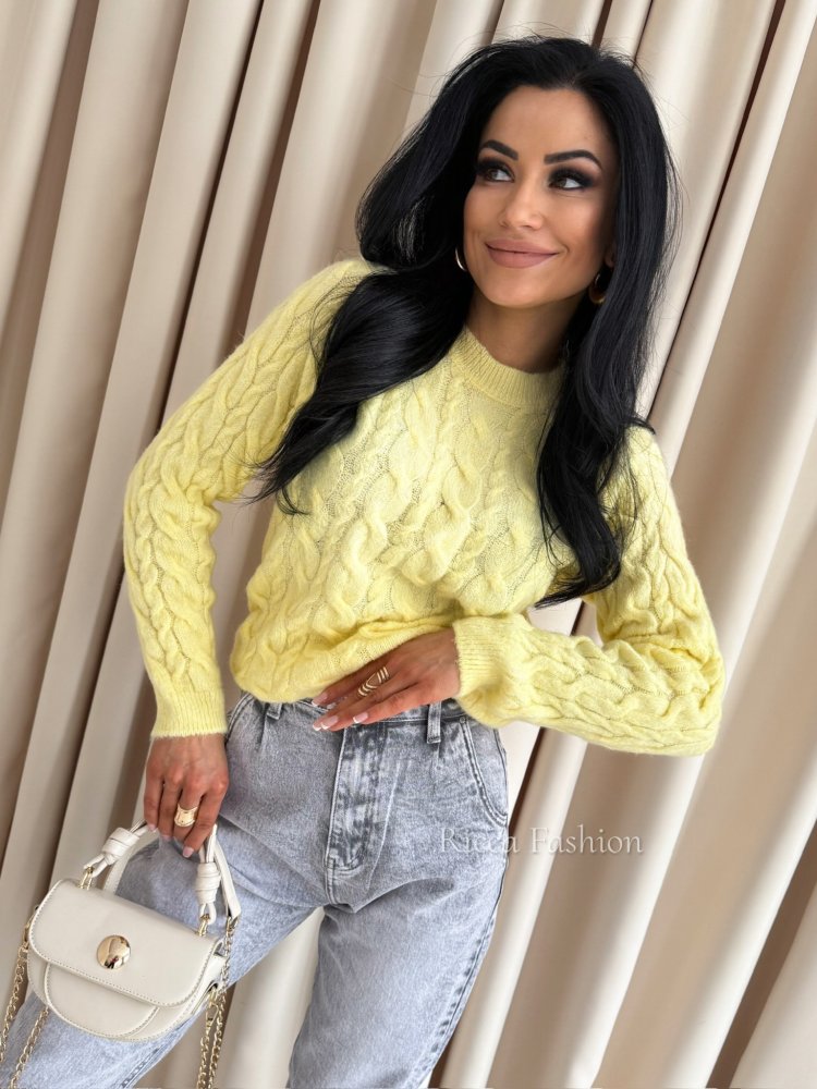 Sweter BELLY, yellow
