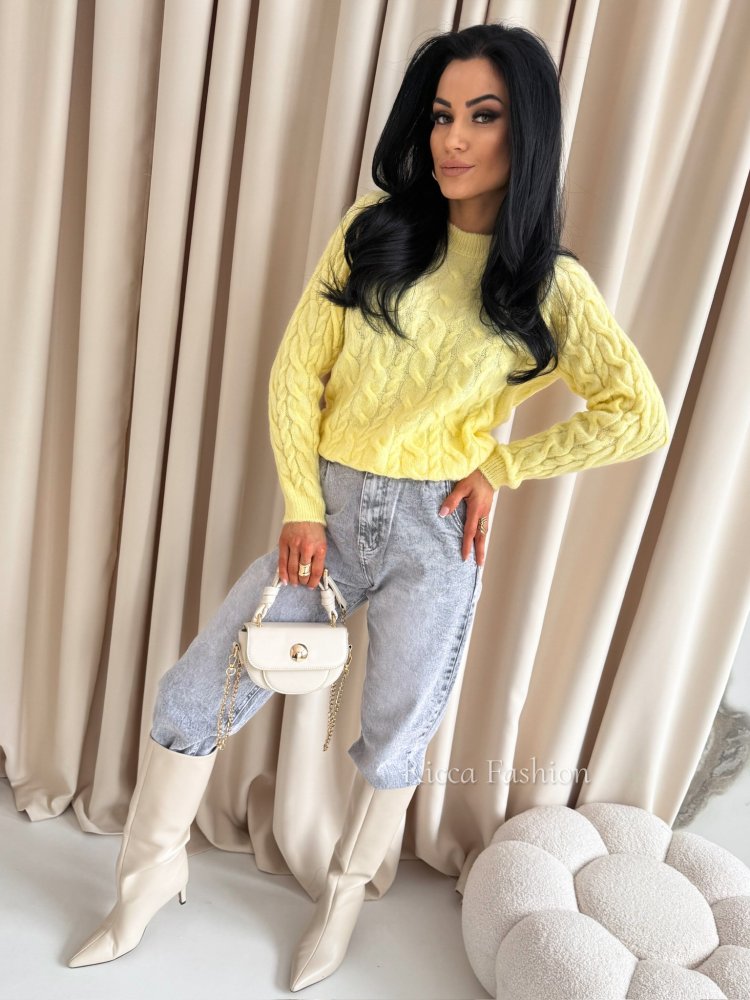 Sweter BELLY, yellow