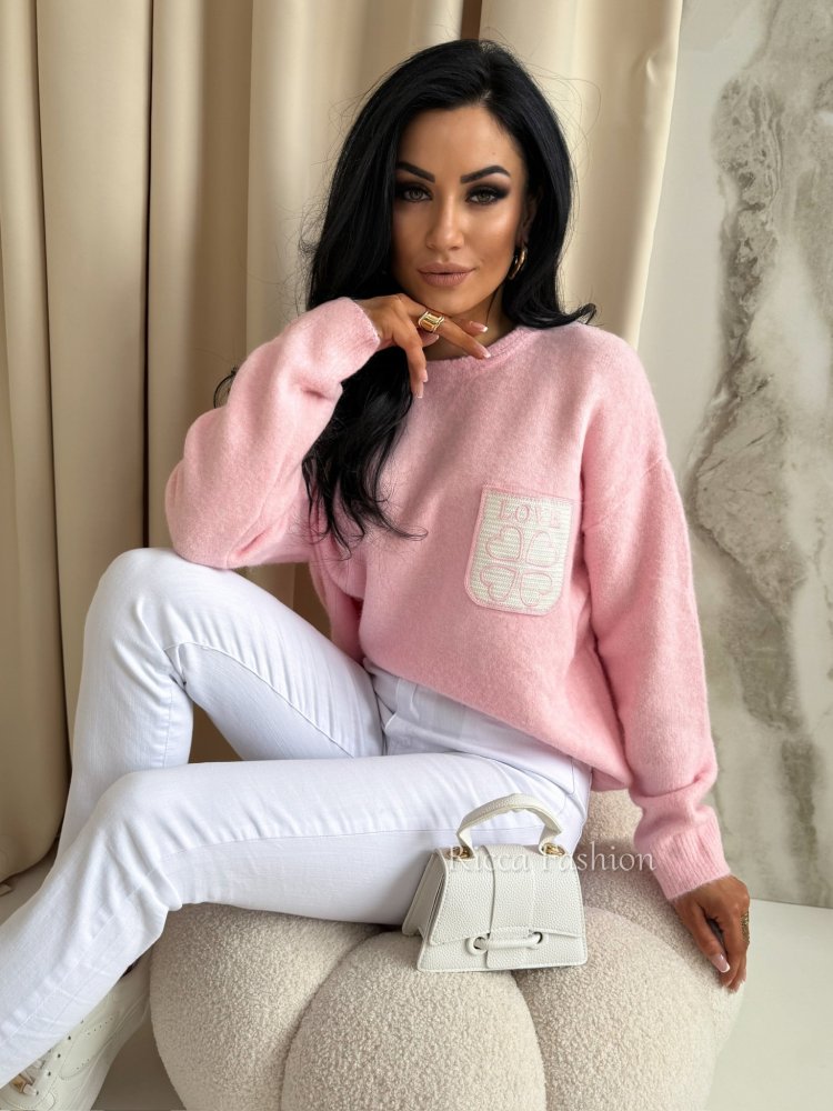 Sweter z wełną LOVISS,...