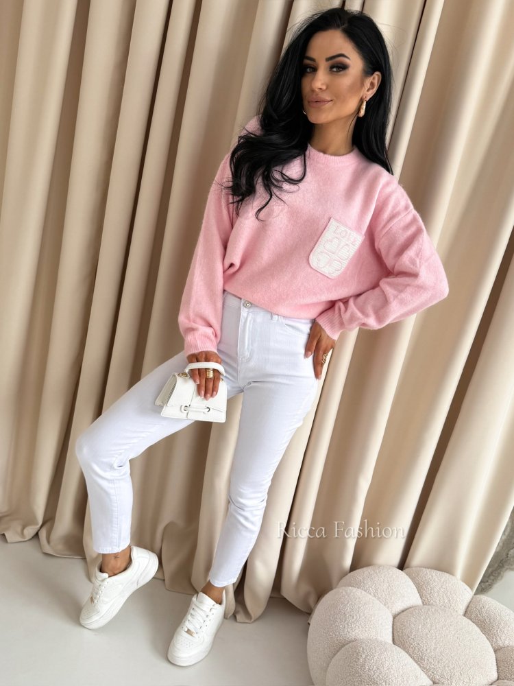 Sweter z wełną LOVISS,...