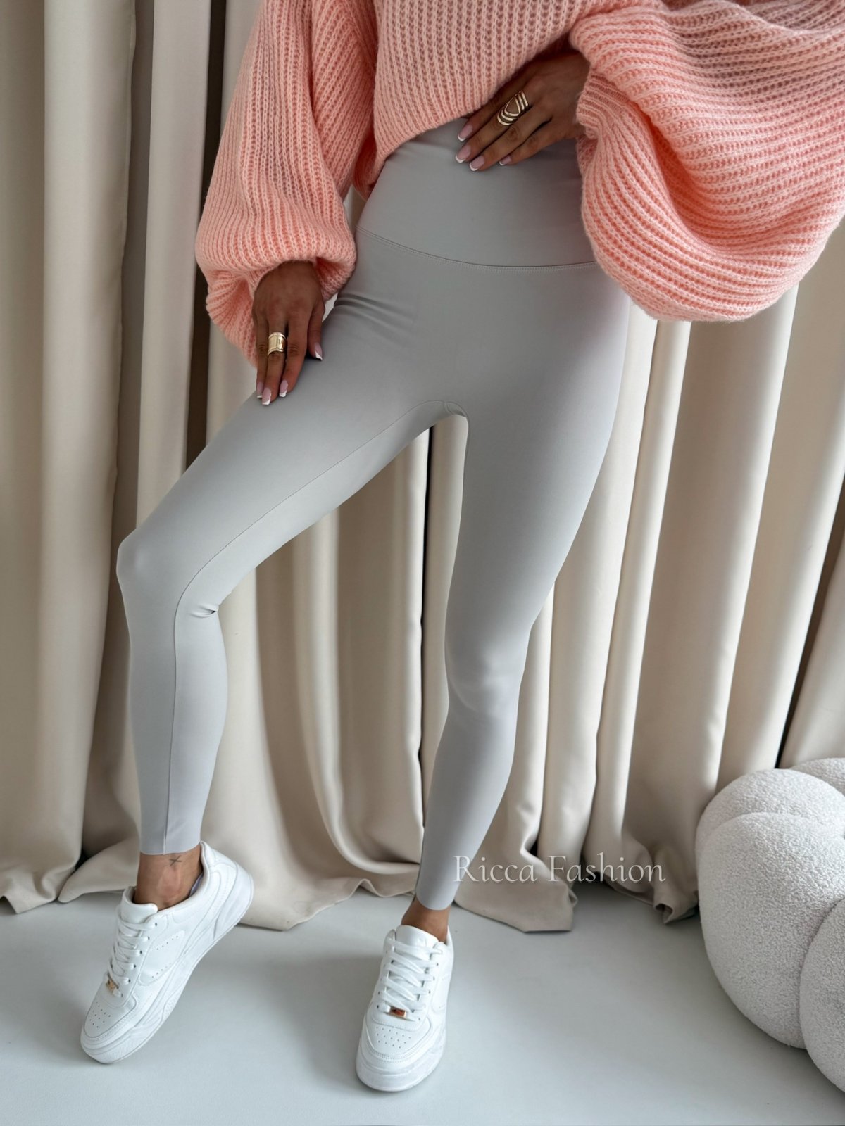 Legginsy z lycrą AZARRO, beige