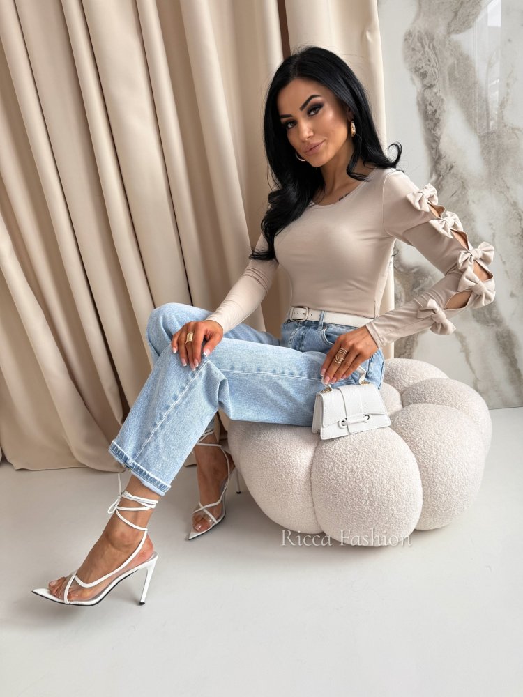 Body z wiskozą CHERYL, beige