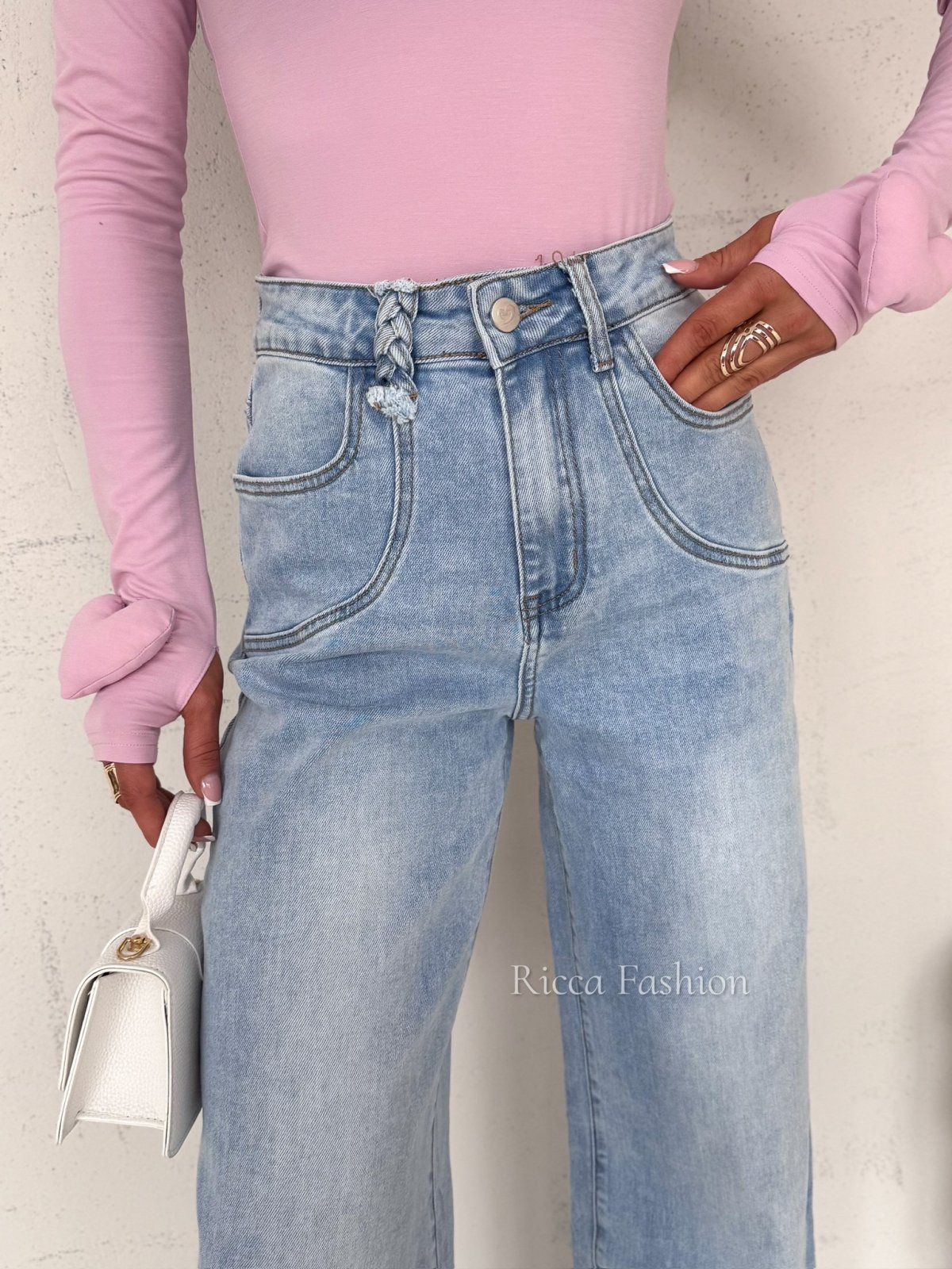 Spodnie wide leg BELLIANI, blue