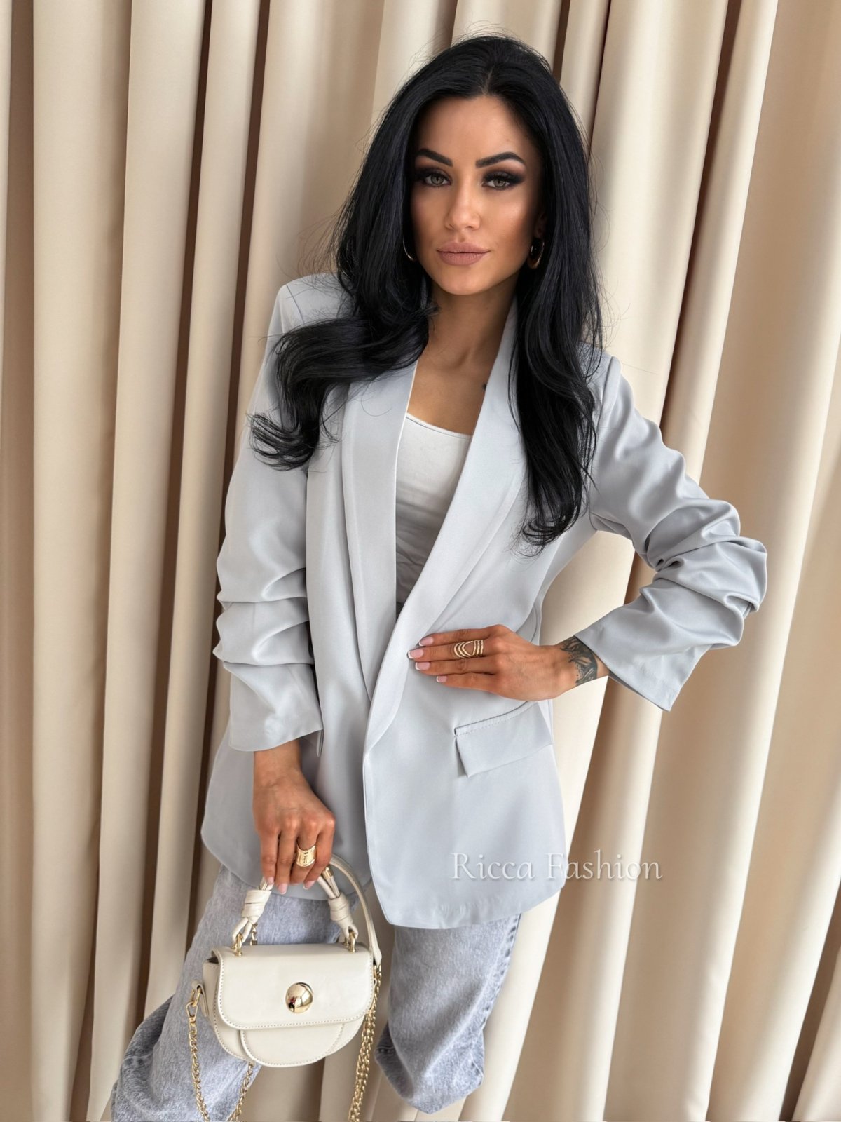 Marynarka ZARKA, light gray