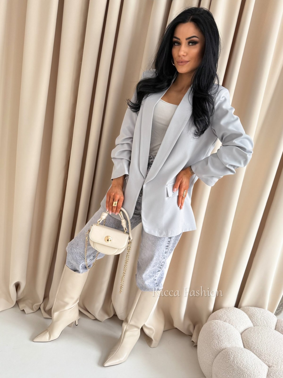 Marynarka ZARKA, light gray