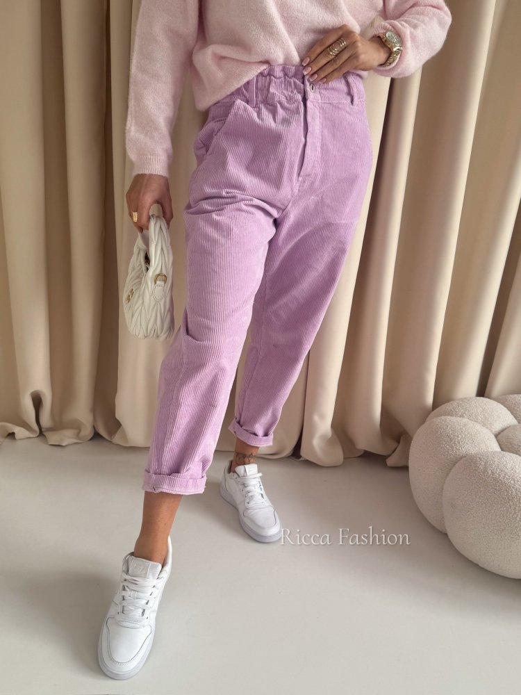 Spodnie sztruksowe VINCI, lila