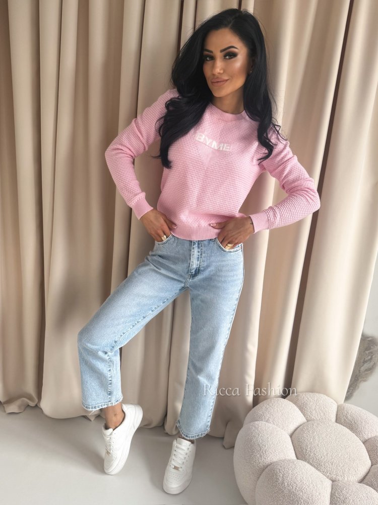 Sweter z kaszmirem CRISTAL, pink