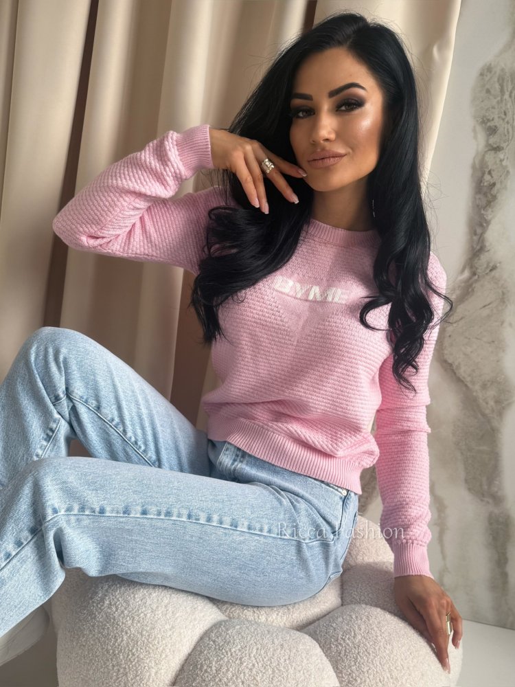 Sweter z kaszmirem CRISTAL, pink