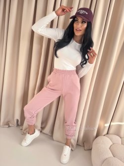 Spodnie dresowe CLASSIC, pudrowy róż