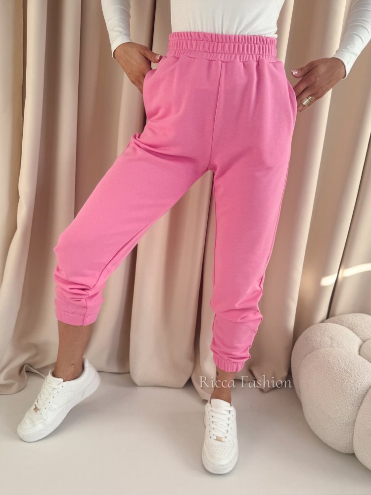 Spodnie dresowe CLASSIC, mocny róż