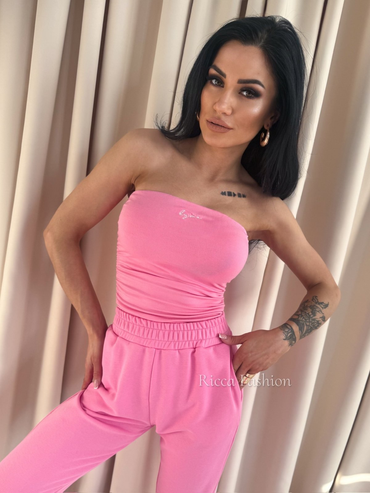 Top z wiskozy MAVEN, sweet pink