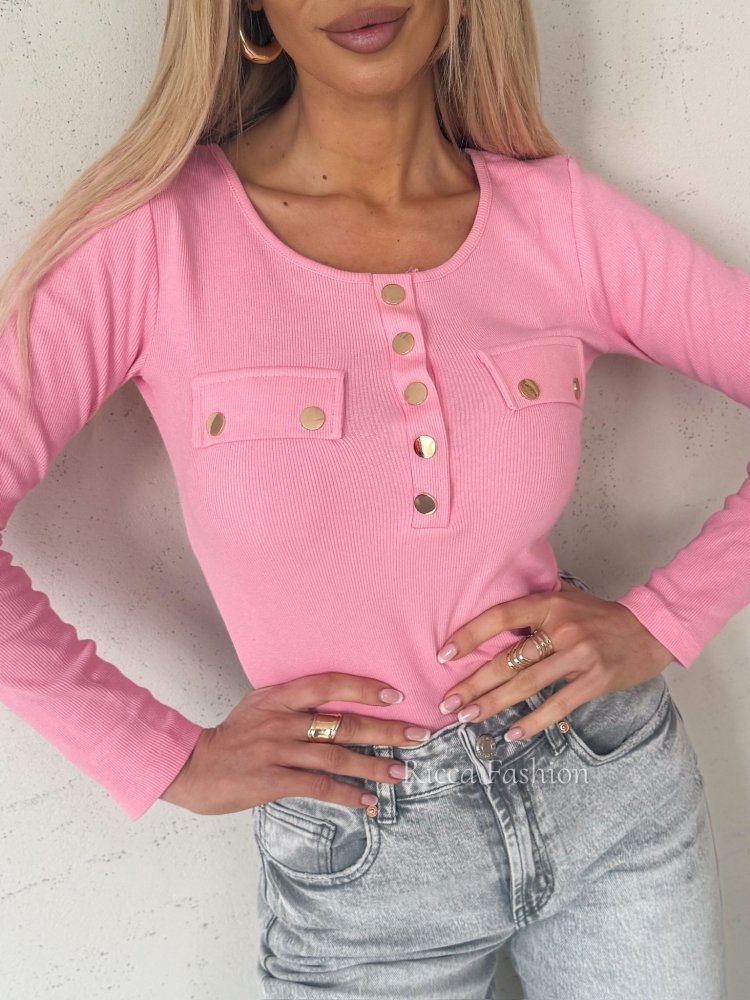 Bluzka prążkowana CINO,...