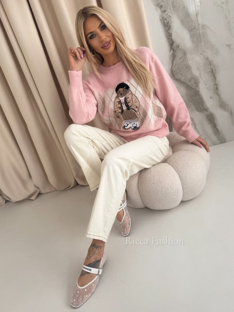 Sweter z wiskozą PADDY, light pink