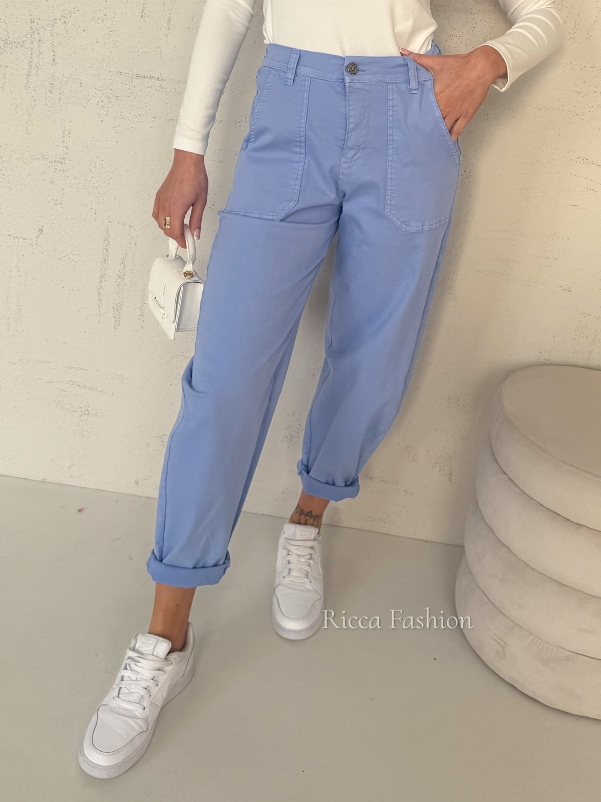 Spodnie balloon CHANCE, blue