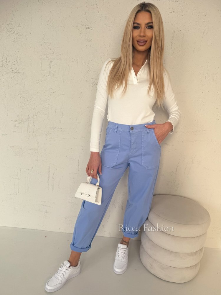 Spodnie balloon CHANCE, blue