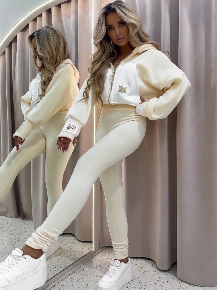 Komplet polarowy AREZZO, cream