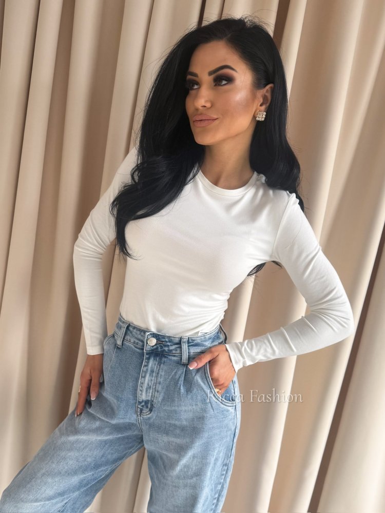 Bluzka z bawełny AURORI, ecru