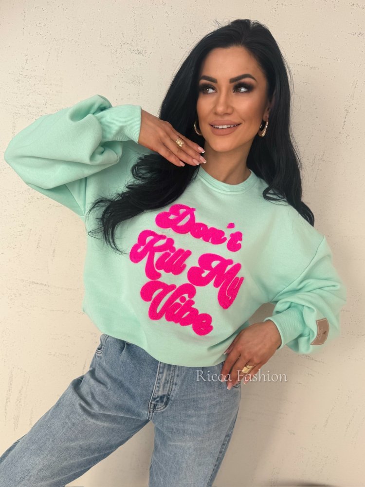 Bluza dresowa MY VIBE, mint