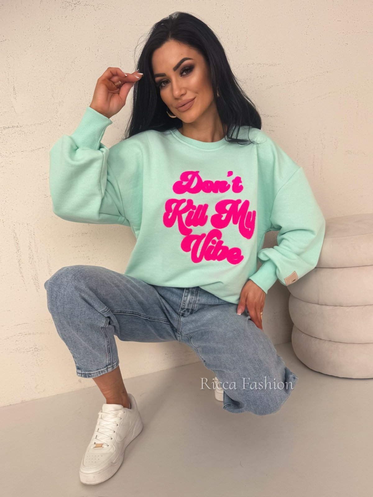 Bluza dresowa MY VIBE, mint