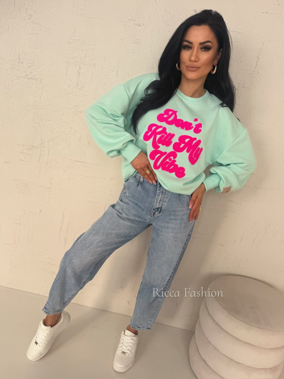 Bluza dresowa MY VIBE, mint