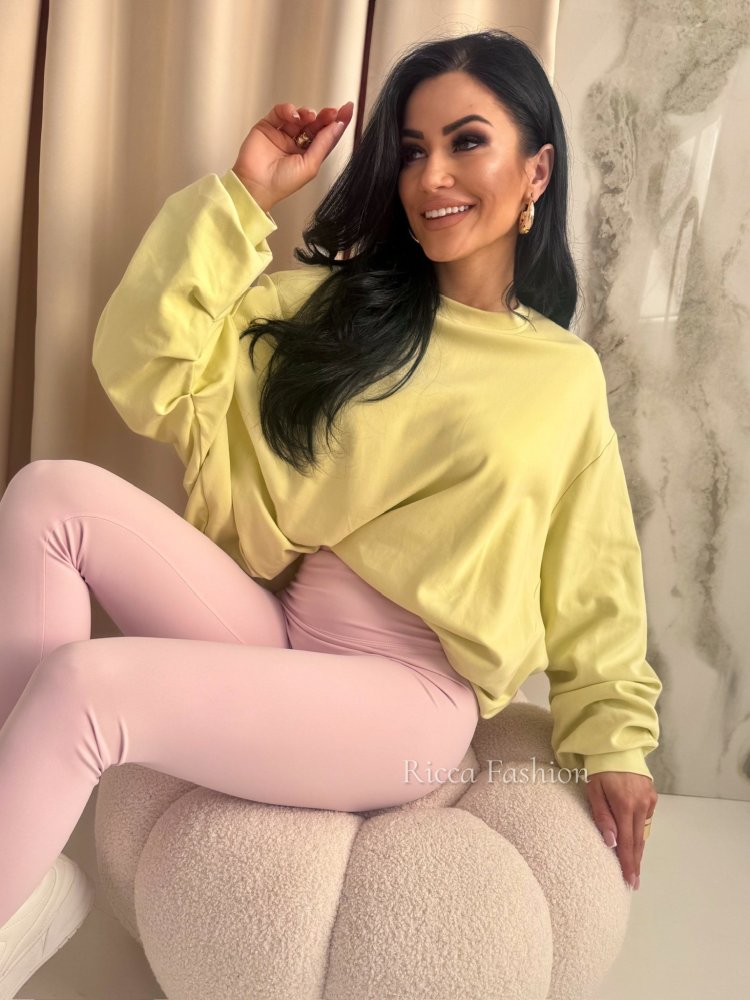 Bluza dresowa AZALIA, banana