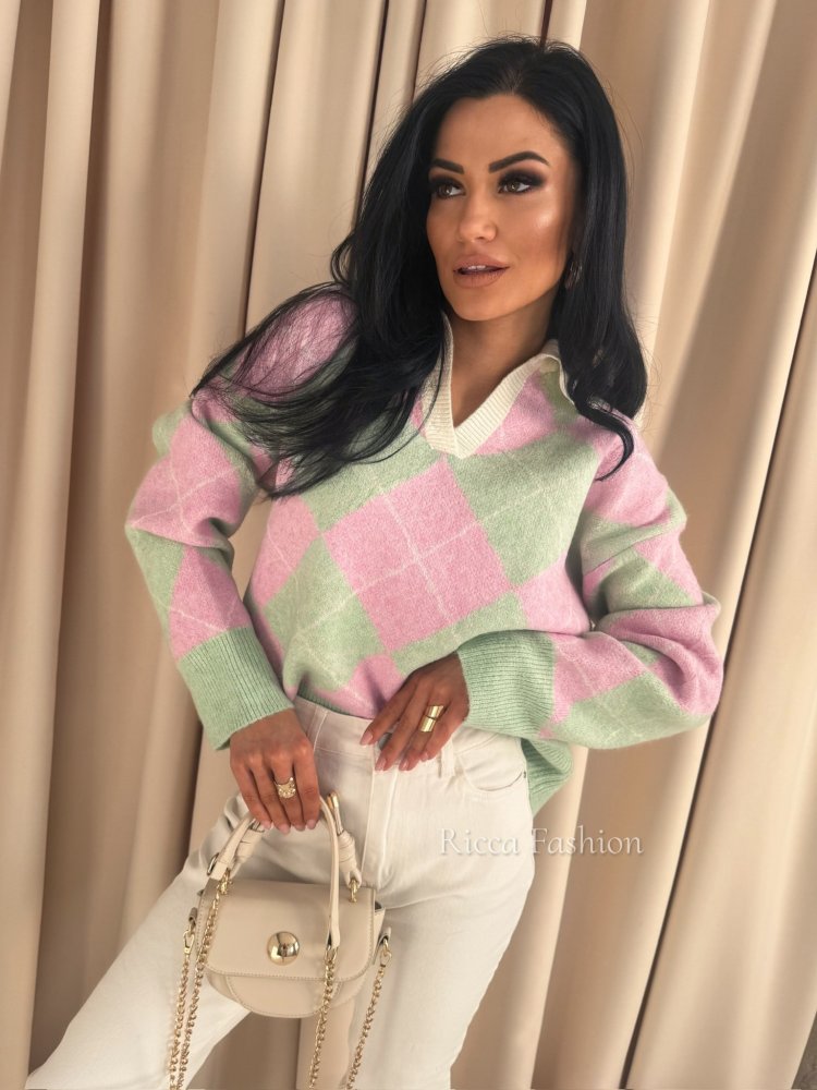 Sweter polo SHELLY,...