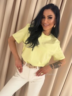 T-shirt bawełniany LUMINO, lime