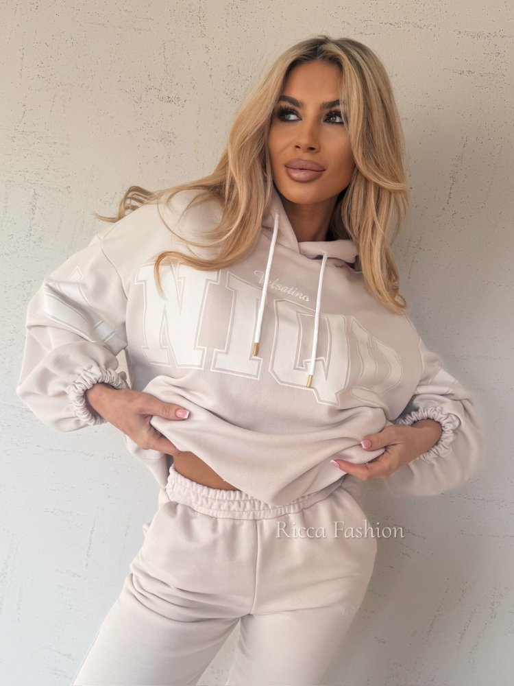 Bluza dresowa VELSATTI, nude