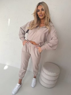 Komplet z wiskozy VESTI, beige