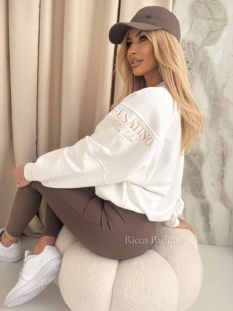 Bluza dresowa CAMERON, ecru