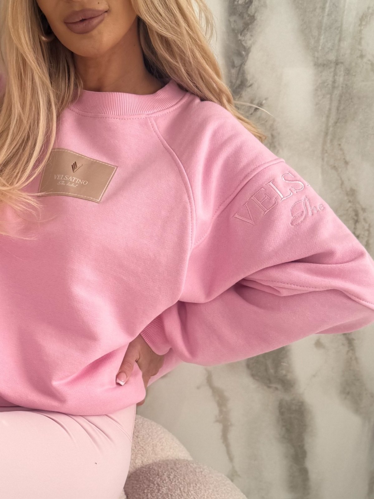 Bluza dresowa CAMERON, sweet pink