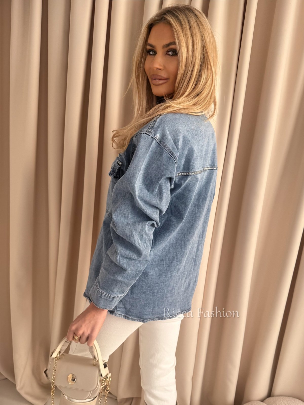 Koszula jeansowa IRENE, blue