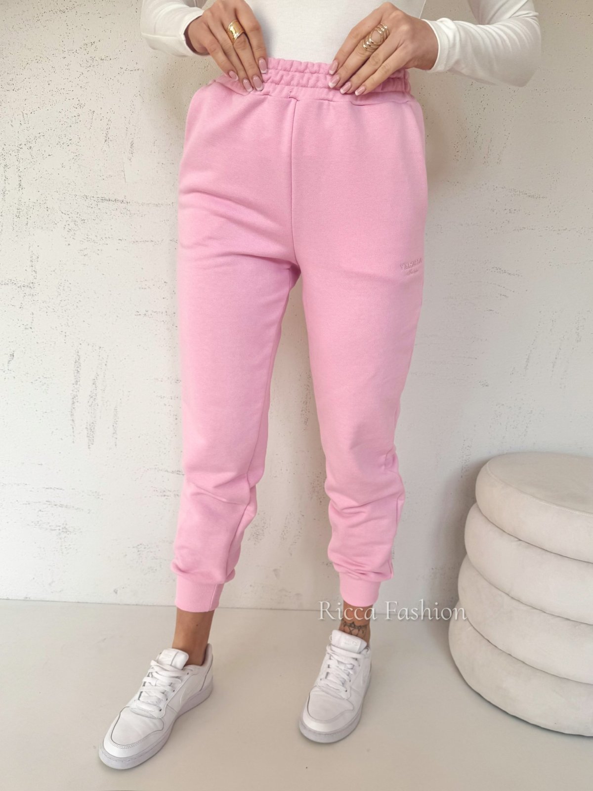 Spodnie dresowe WAVE, sweet pink